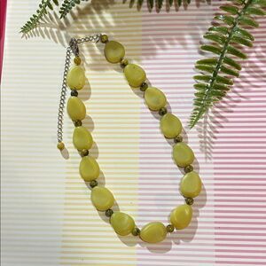 Handmade Elegant Chartreuse Green Turquoise Beaded Necklace